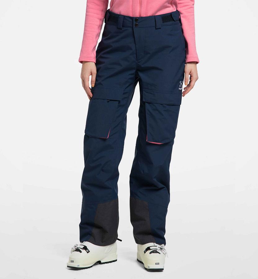 Haglöfs Womens Elation GTX Ski Pants Dark Blue New Zealand 61985XFPE